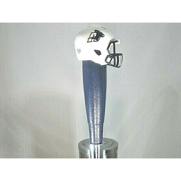 NCAA Akron Zips Tap Handle Kegerator Football Beer Keg Navy Wood MAC Mancave New - Picture 2 of 4